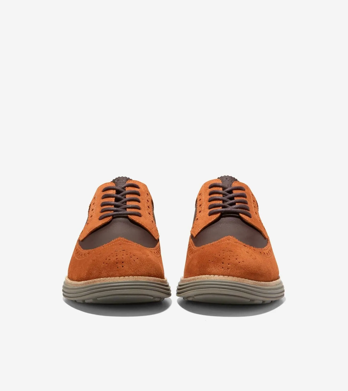 Cole Haan Men's ØriginalGrand Remastered Longwing Red Brown-DK Chocolate C37454