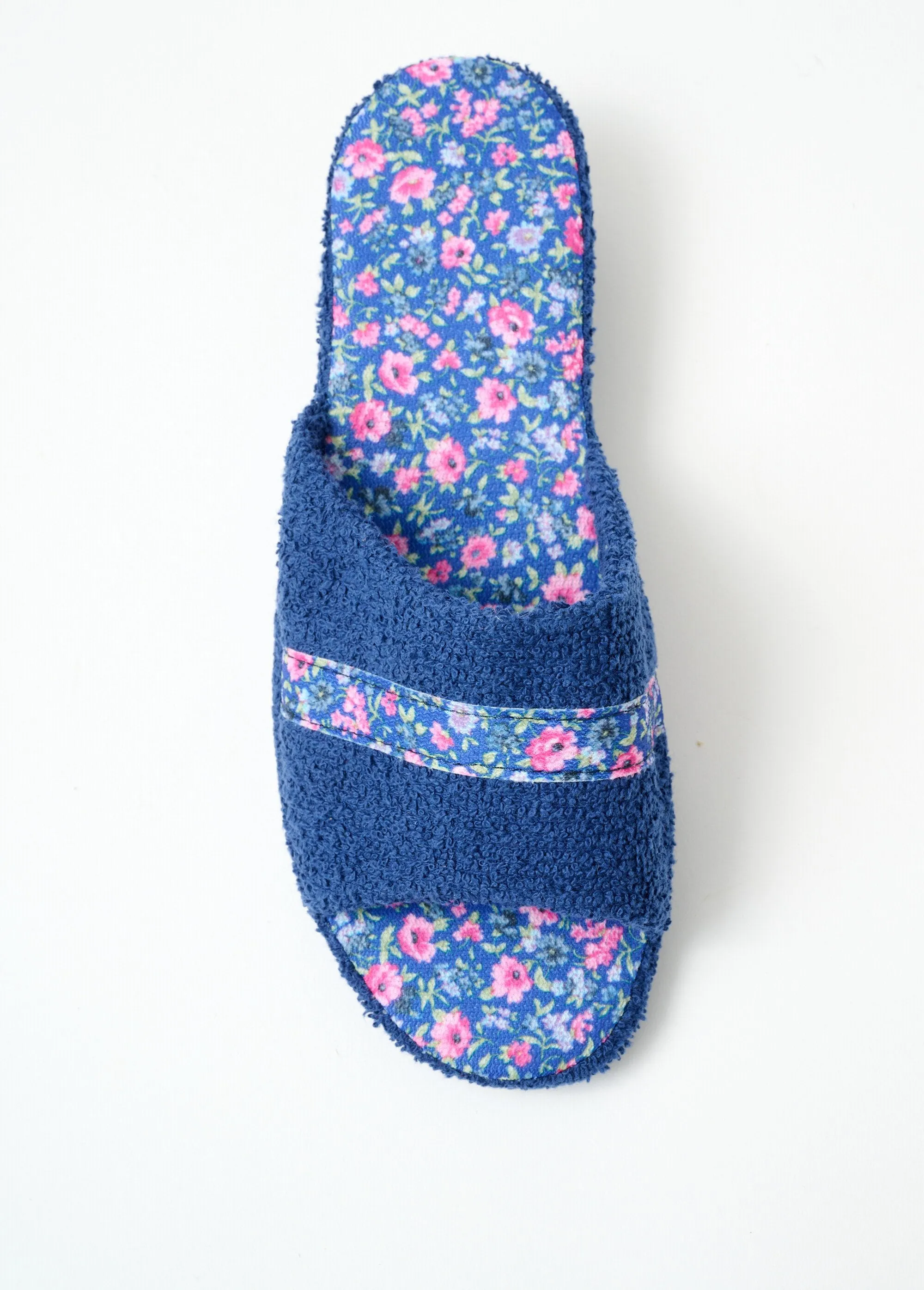 Comfort width canvas mule slippers