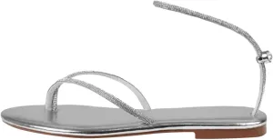Comfortable Slide Sandals Women Slippers Summer New Pattern Rhinestone Shiny Fashion Flat Bottom Comfortable Non Slip