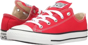 Converse Unisex Low-Top, Red White, 9.5 US Women
