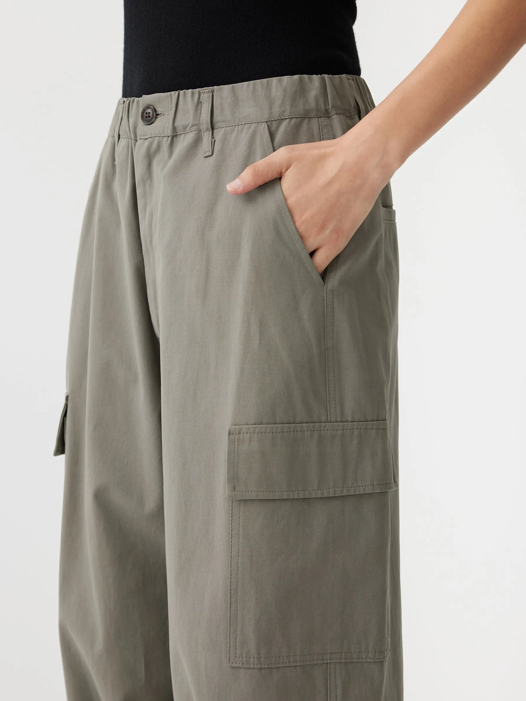 Cotton Canvas Cargo Pant