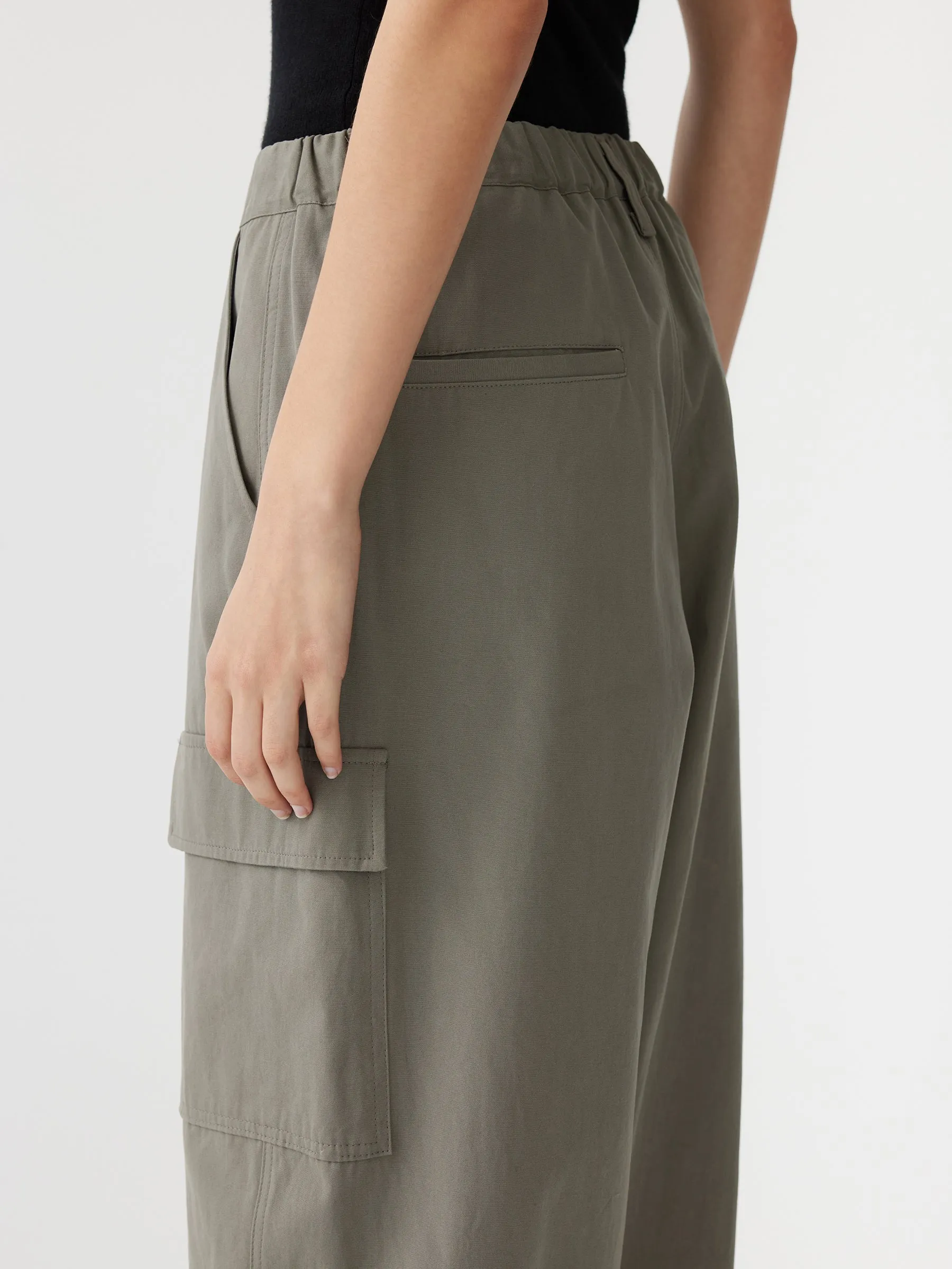 Cotton Canvas Cargo Pant