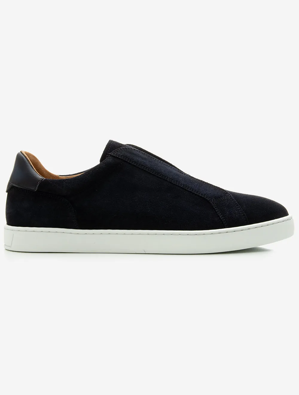 Cowes Suede Slip-On Sneaker Navy