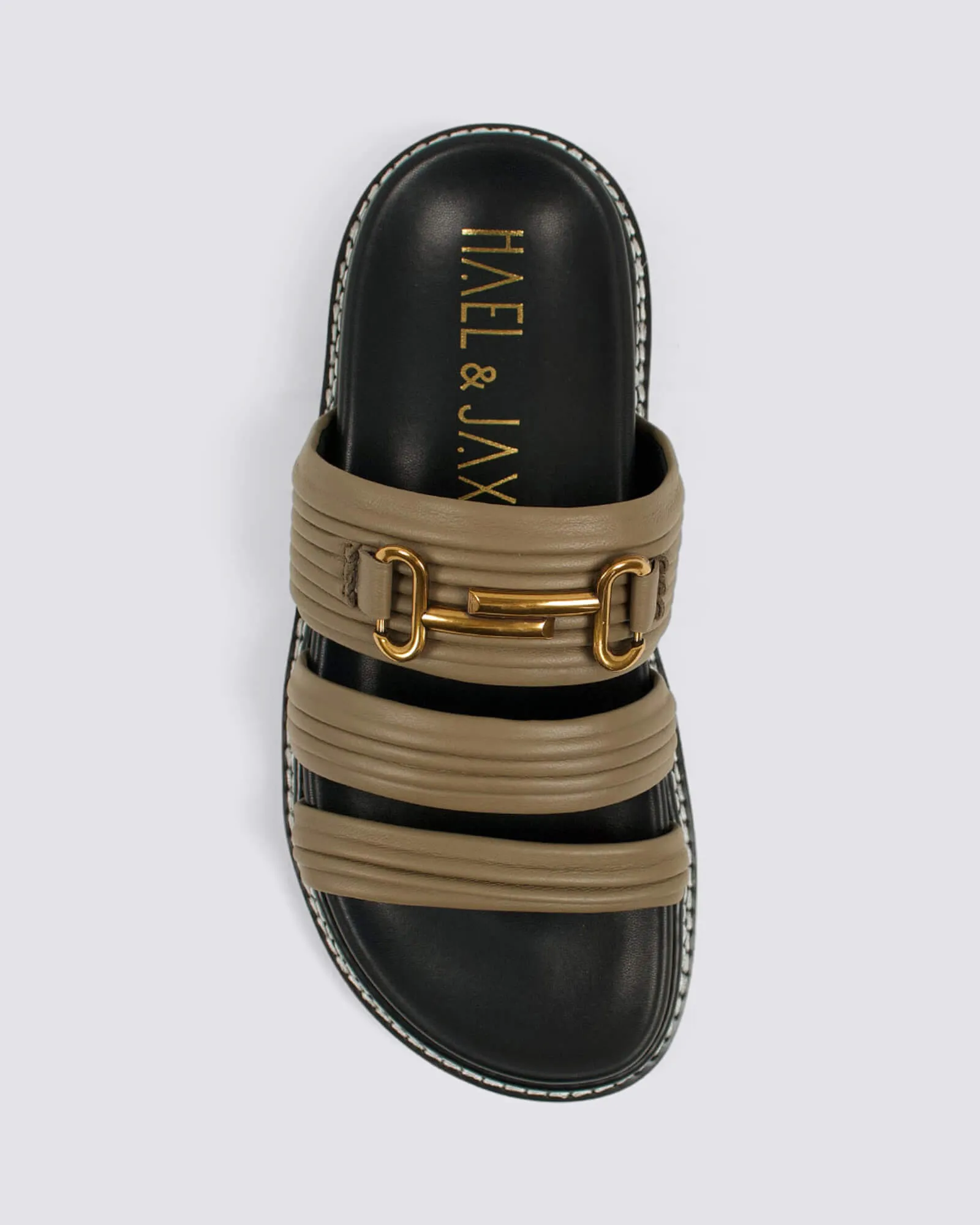 CULLEN SANDALS KHAKI LEATHER