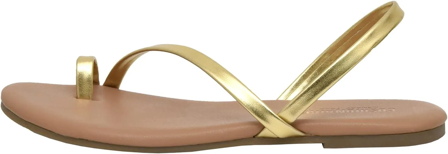 CUSHIONAIRE Women's Catalina toe ring Sandal with Memory Foam