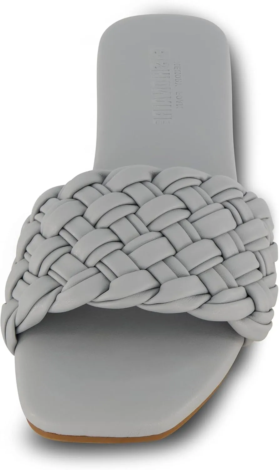 CUSHIONAIRE Women's Fez woven slide sandal  Memory Foam, Wide Widths Available