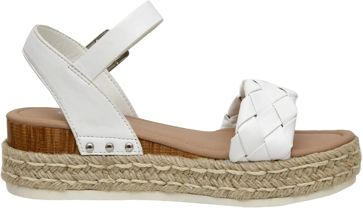 CUSHIONAIRE Women's Mae woven espadrille wedge sandal