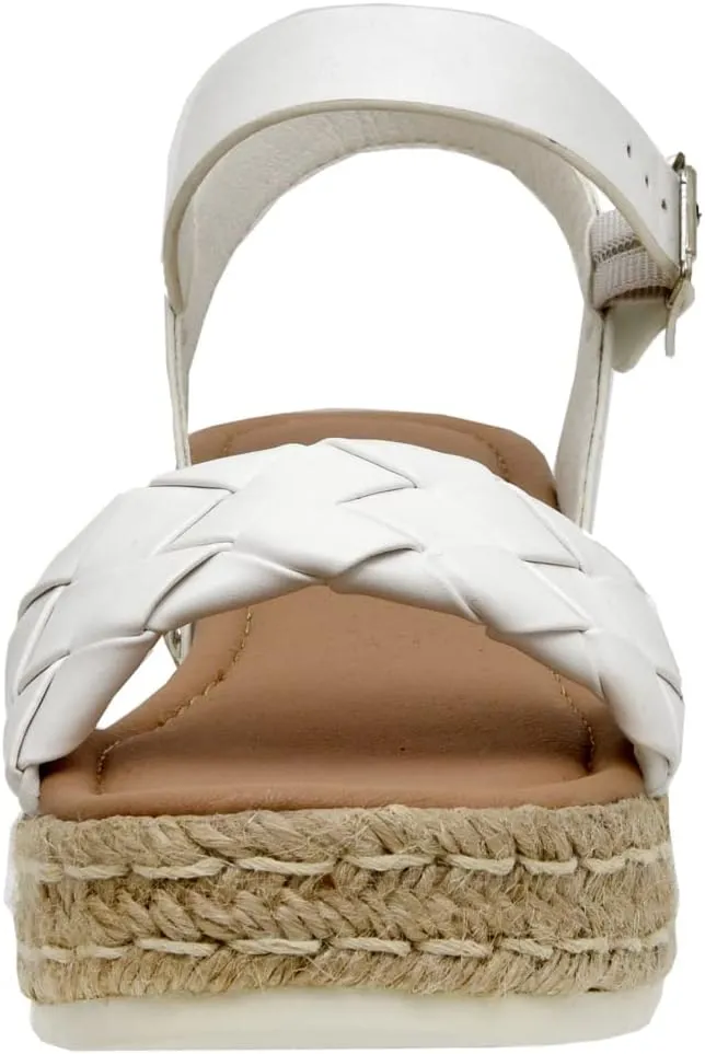 CUSHIONAIRE Women's Mae woven espadrille wedge sandal