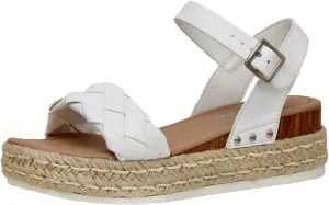 CUSHIONAIRE Women's Mae woven espadrille wedge sandal