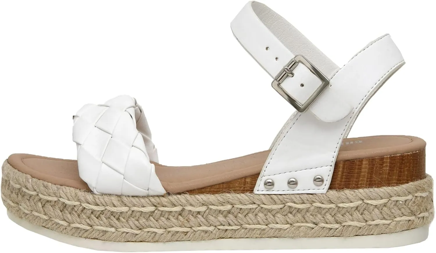 CUSHIONAIRE Women's Mae woven espadrille wedge sandal