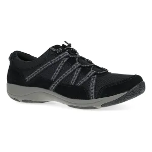 Dansko Harlyn Black Suede Shoe Available in Wide Widths