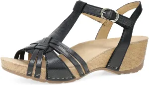 Dansko Tia Fisherman Wedge Sandal for Women - Contoured Footbed for All-Day Comfort and Support – Adjustable Hook & Loop Straps with Buckle Detail