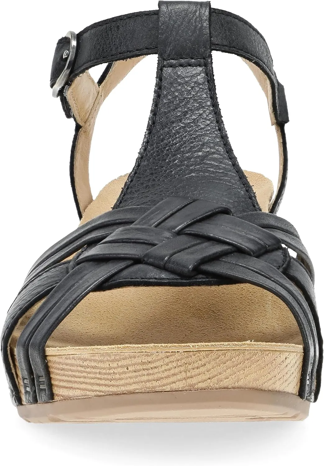 Dansko Tia Fisherman Wedge Sandal for Women - Contoured Footbed for All-Day Comfort and Support – Adjustable Hook & Loop Straps with Buckle Detail