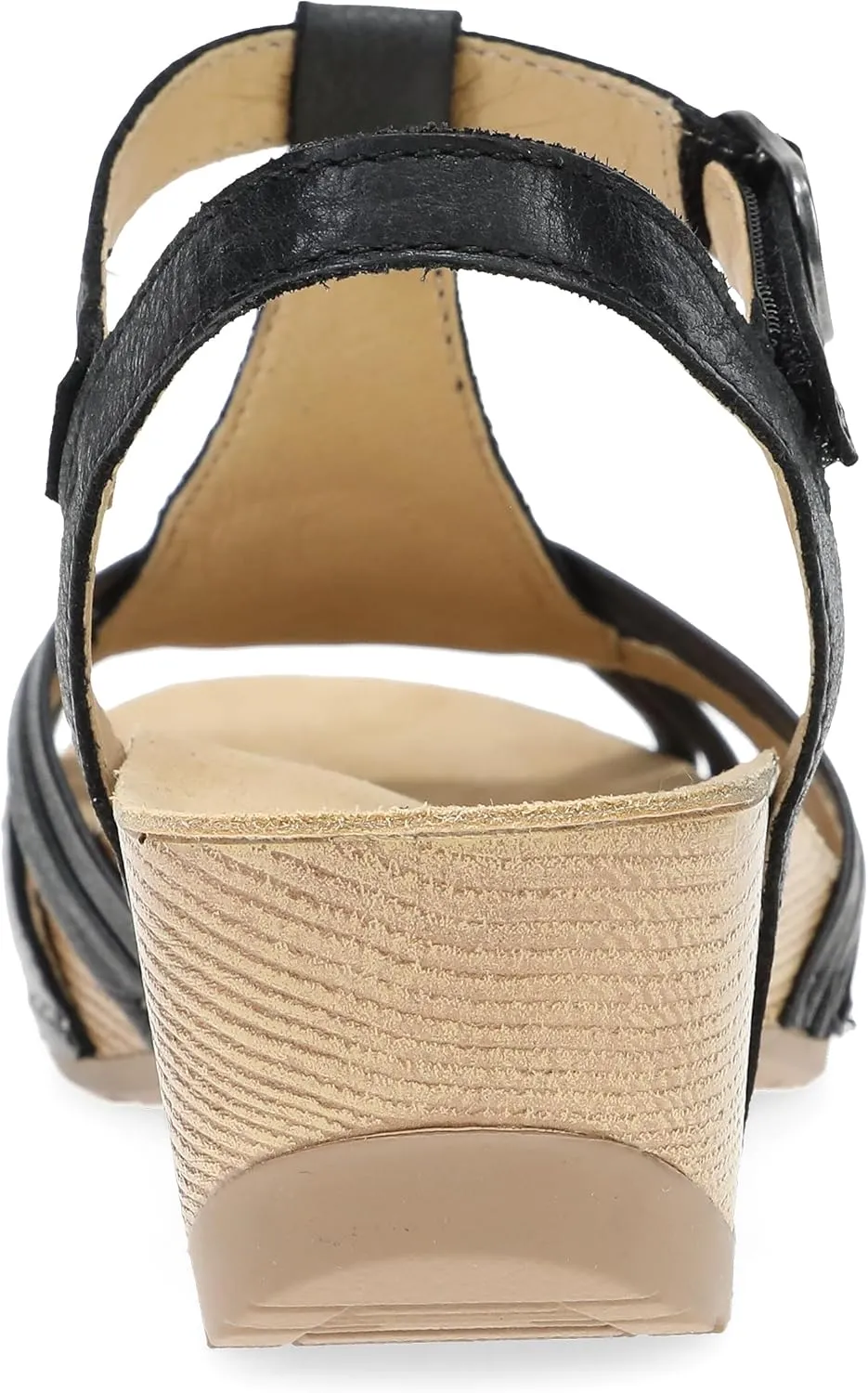 Dansko Tia Fisherman Wedge Sandal for Women - Contoured Footbed for All-Day Comfort and Support – Adjustable Hook & Loop Straps with Buckle Detail