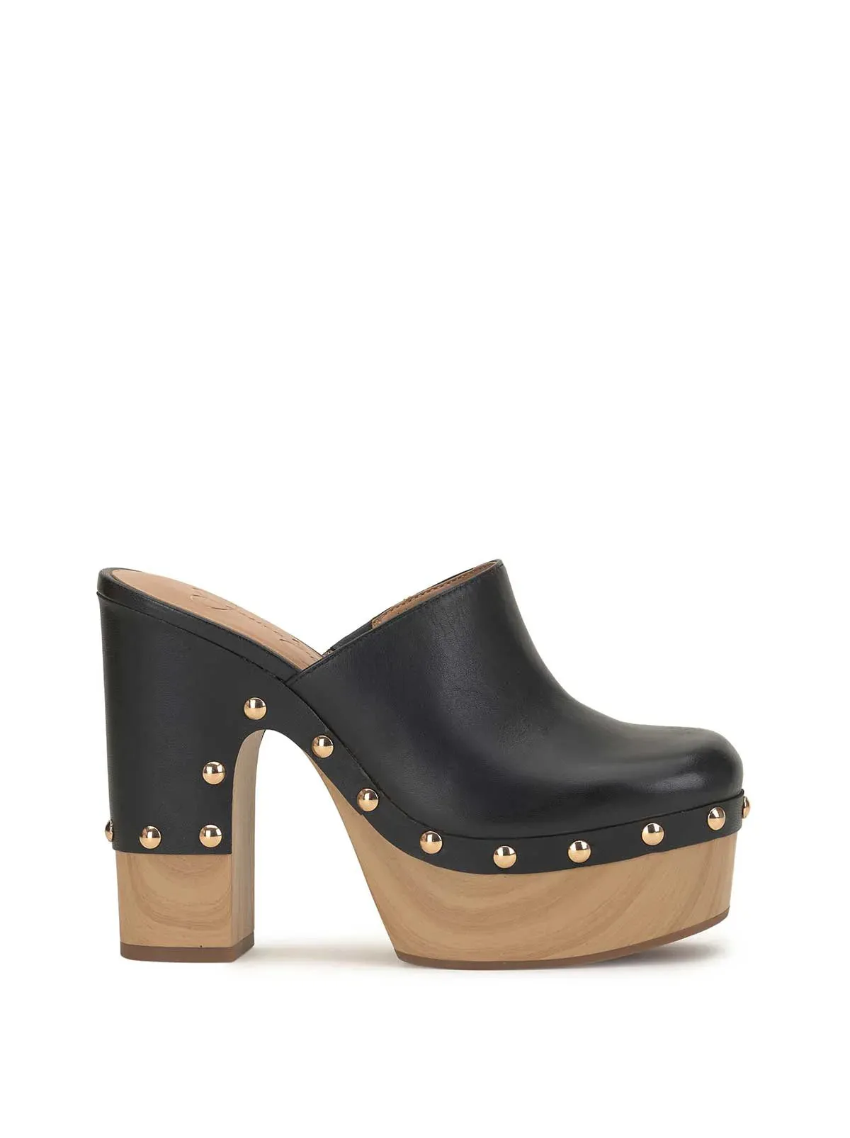 Dasally Platform Mule in Black