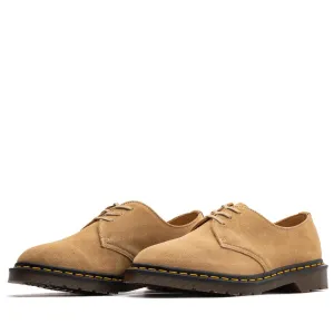 Dr. Martens 1461 Buck Oxford Almond Beige Brown Clog Moccasin Boat Casual Shoes