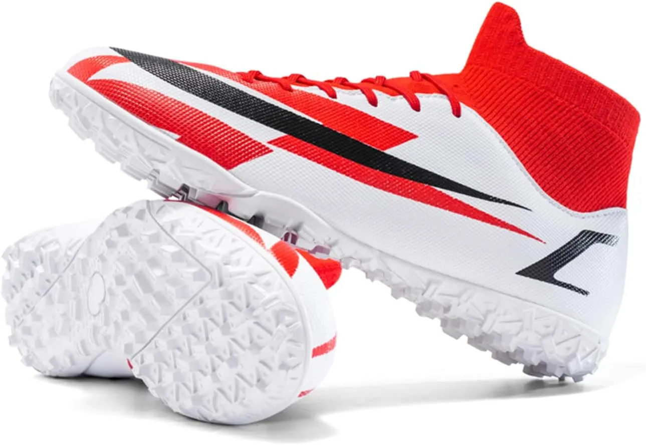 DRESER Competitive Adult Football Shoes Men's and Women's Outdoor Football Shoes Track and Field Turf World Team Non-Slip Shoes Running Sports Lightweight Breathable Non-Slip Shock-Absorbing Shoes