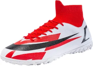 DRESER Competitive Adult Football Shoes Men's and Women's Outdoor Football Shoes Track and Field Turf World Team Non-Slip Shoes Running Sports Lightweight Breathable Non-Slip Shock-Absorbing Shoes