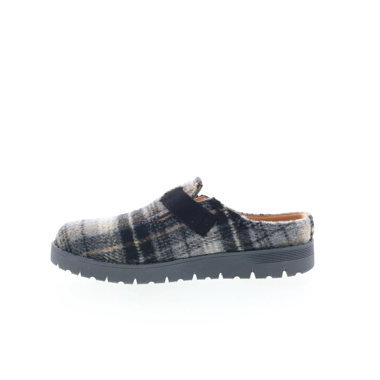 Easy Spirit Scuff 2 SESCUFF2 Womens Gray Wide Canvas Mule Flats Shoes