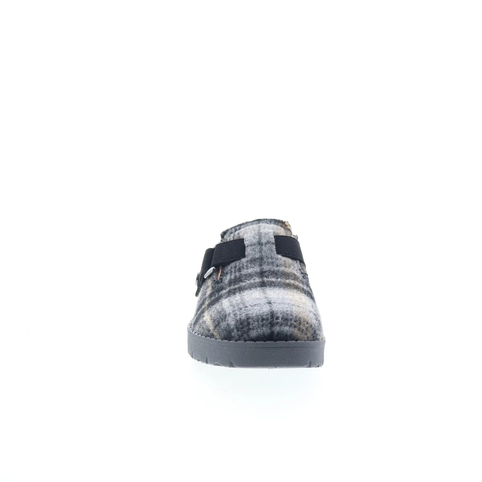 Easy Spirit Scuff 2 SESCUFF2 Womens Gray Wide Canvas Mule Flats Shoes