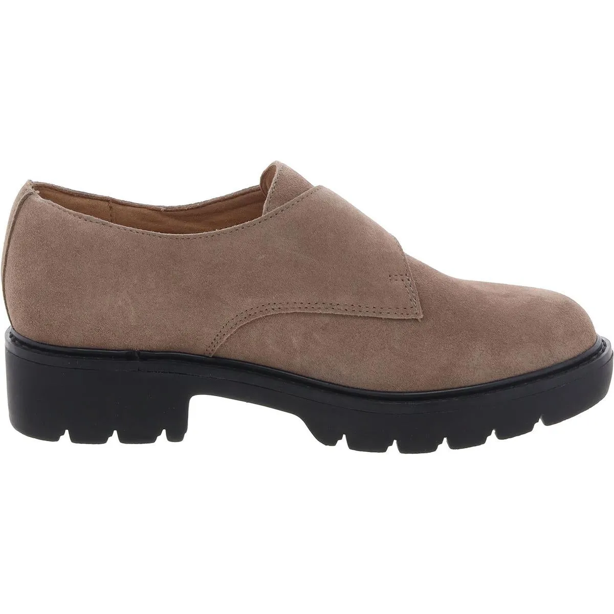 Easy Spirit Womens Kasen Buckle Leather Loafer Heels