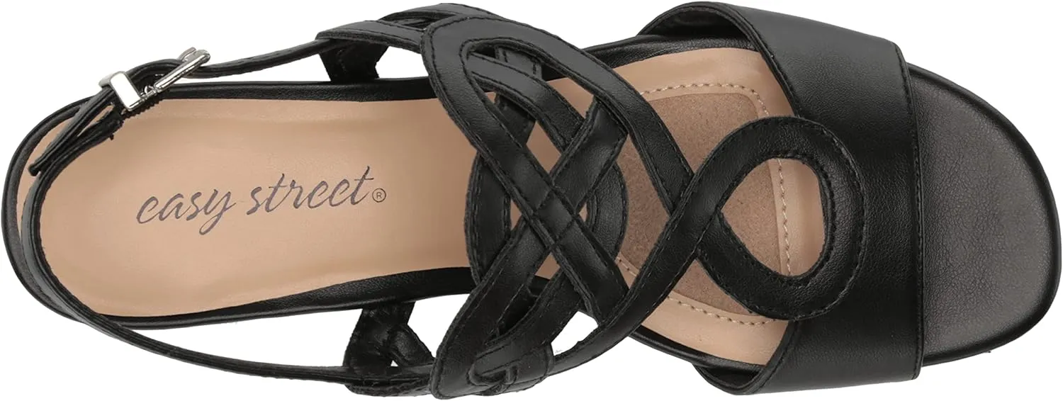 Easy Street Women's Catrin Block Heel Sandal Heeled