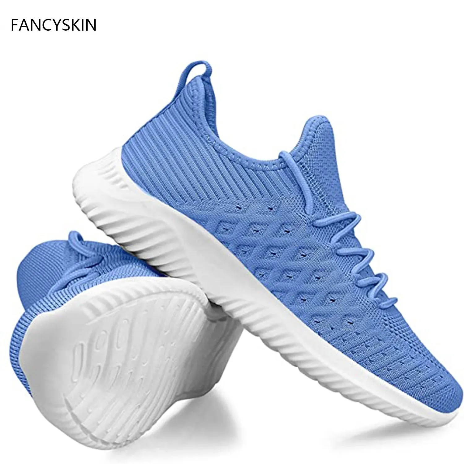 FANCYSKIN Womens Slip On Walking Shoes Non Slip Running Shoes
