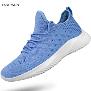 FANCYSKIN Womens Slip On Walking Shoes Non Slip Running Shoes