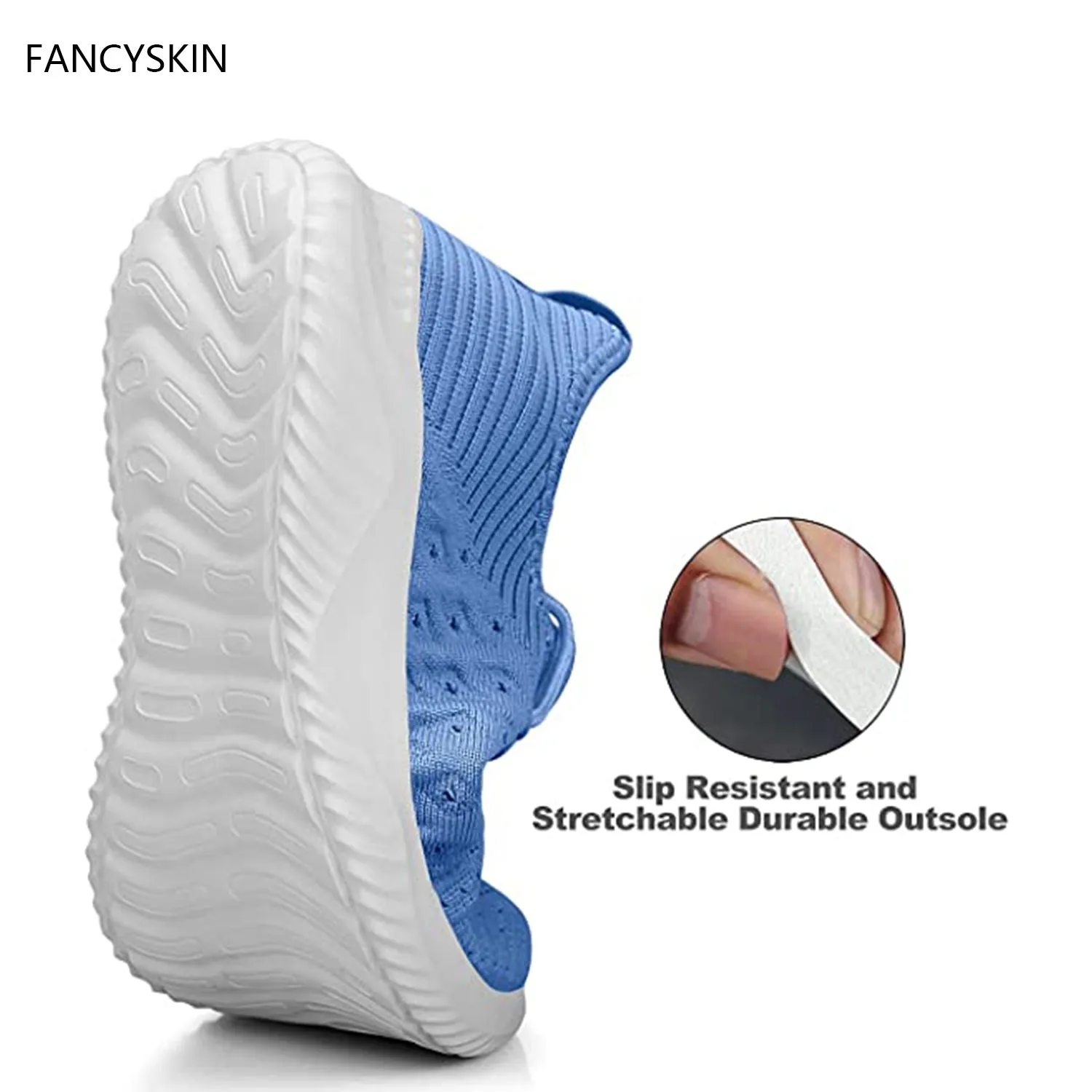 FANCYSKIN Womens Slip On Walking Shoes Non Slip Running Shoes