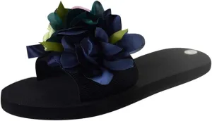 Fashion Open Toe Slip On Flat Sandals Bohemian Summer Slippers Shoes Flower Beach Women's Women's slipper