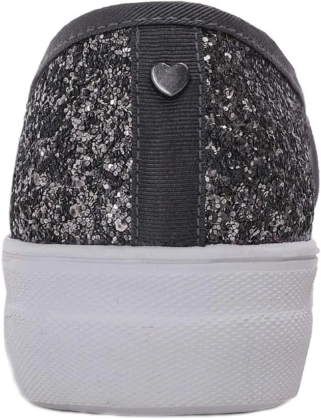 FEVERSOLE Women's Fashion Slip On Sneaker Casual Platform Loafers