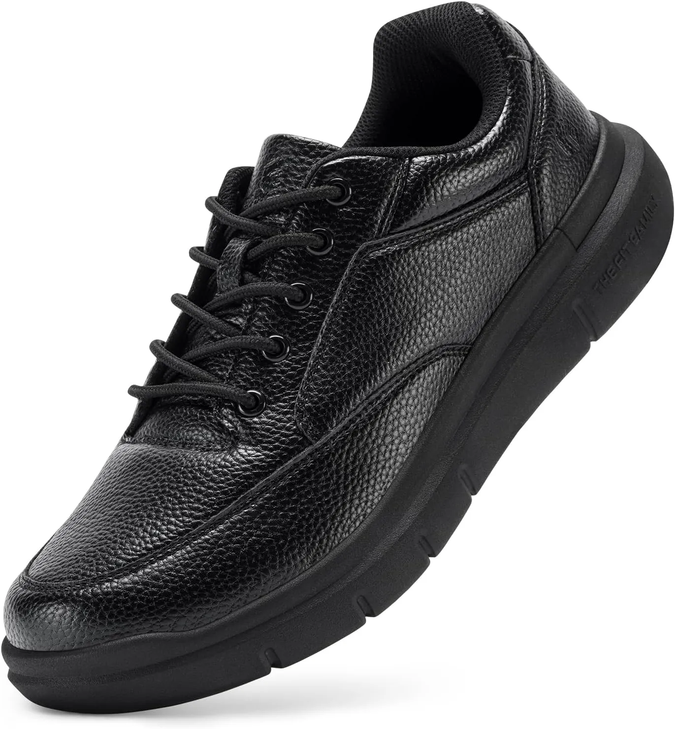 FitVille Men Wide Walking Shoes Casual Comfortable Dress Shoes Lightweight Arch Support Oxford Shoes Non-Slip Vegan Leather Business Sneakers