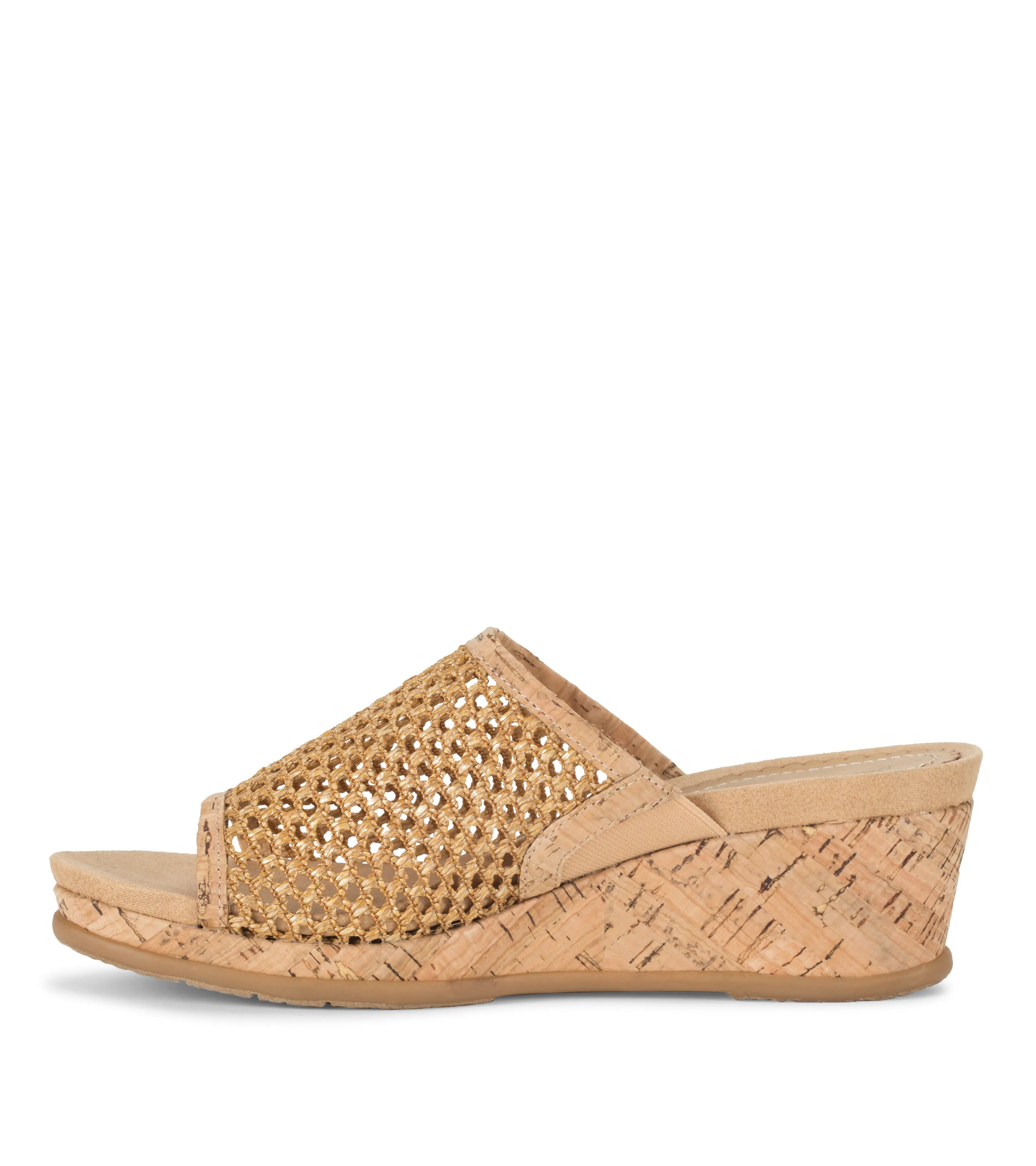 Flossey Wedge Slide Sandal