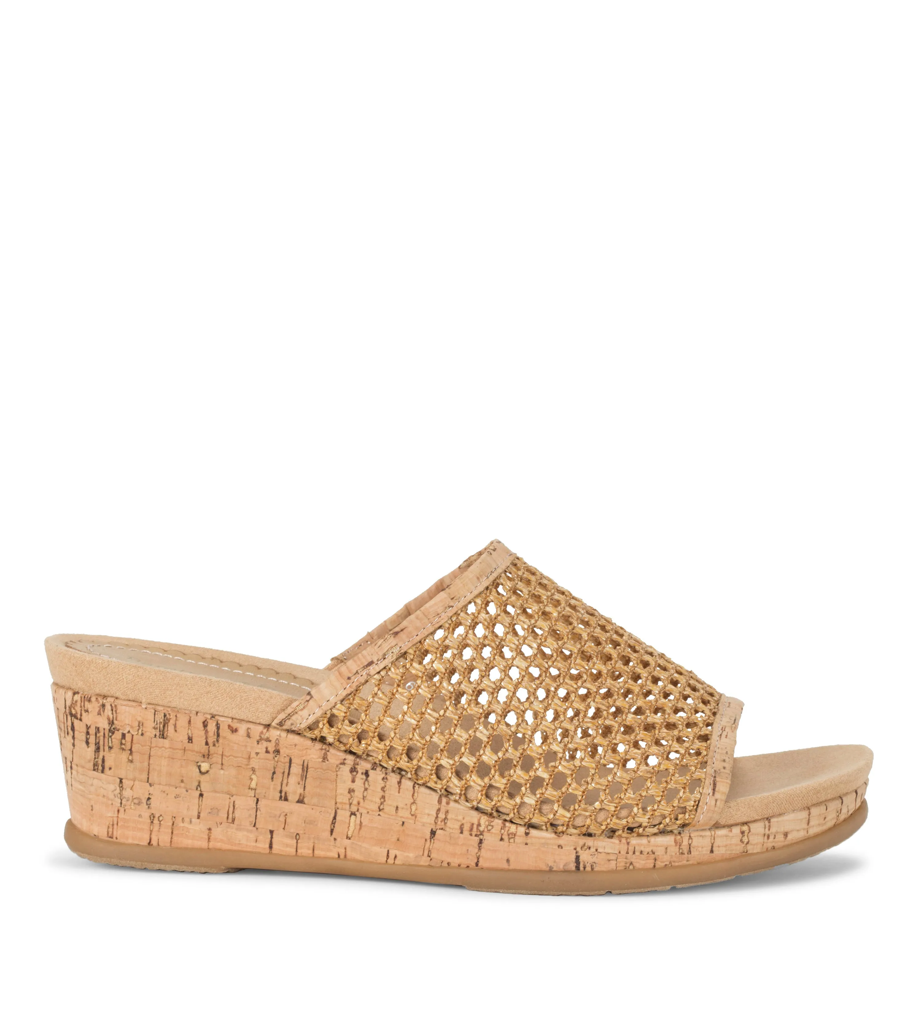 Flossey Wedge Slide Sandal