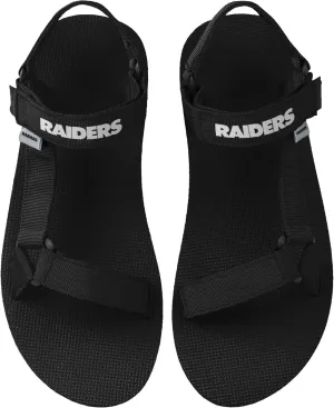 FOCO Las Vegas Raiders NFL Mens Solid Strap Sandal
