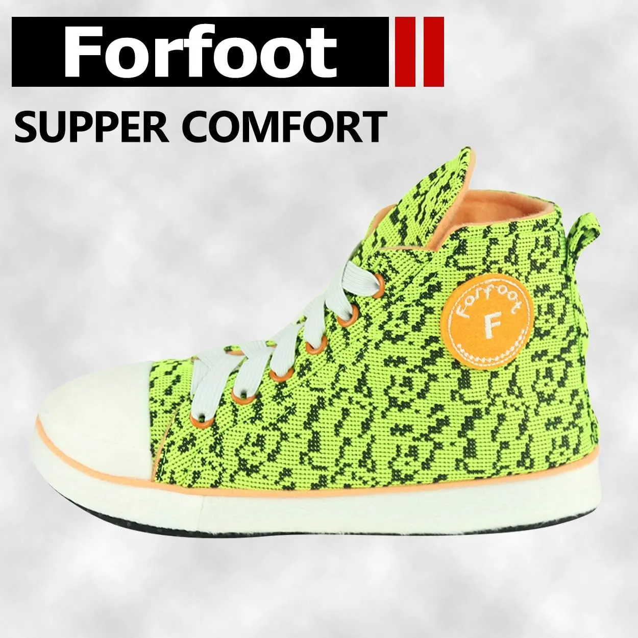 Forfoot Sneaker Slippers Men Comfy Cozy Indoor House Shoes Non Slip