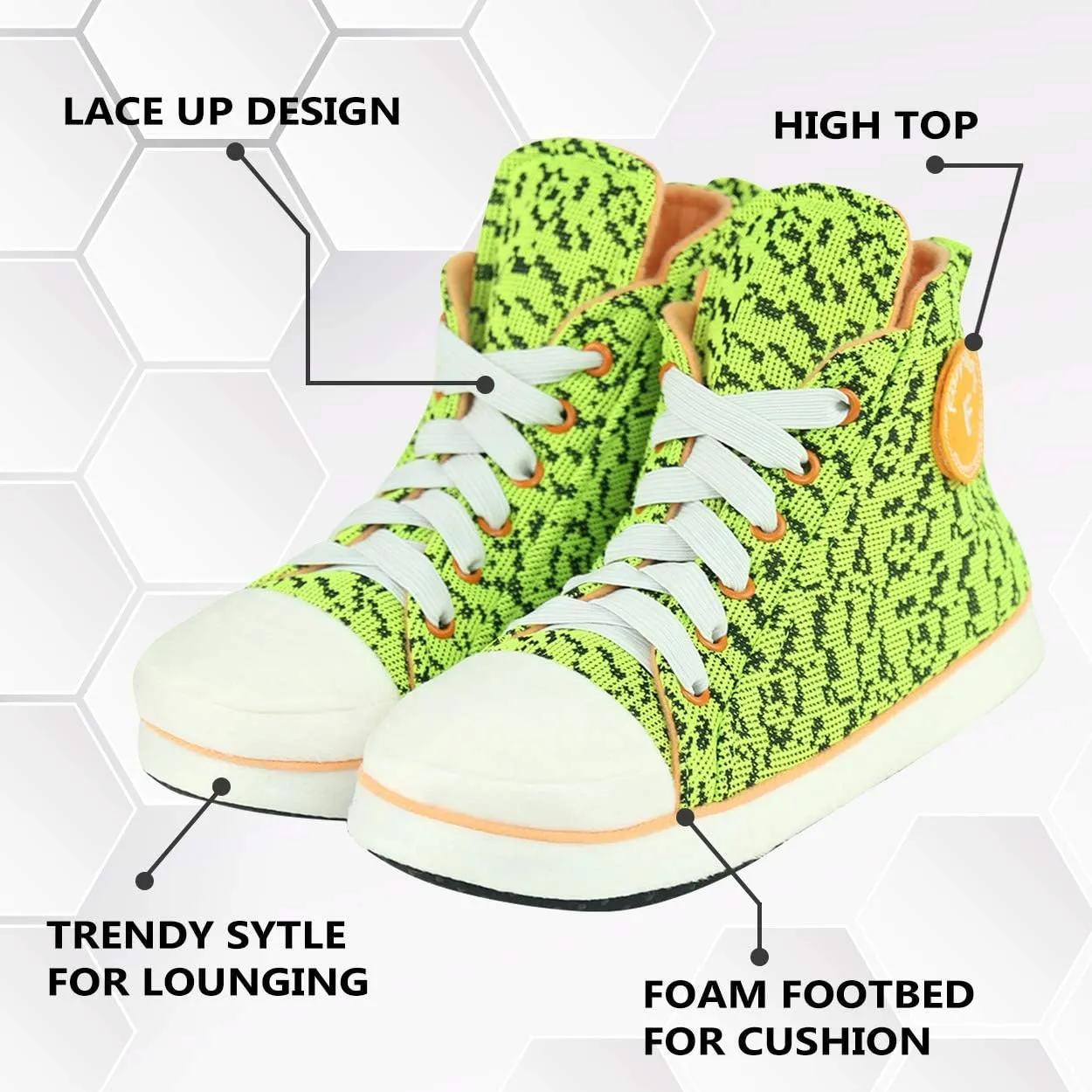 Forfoot Sneaker Slippers Men Comfy Cozy Indoor House Shoes Non Slip