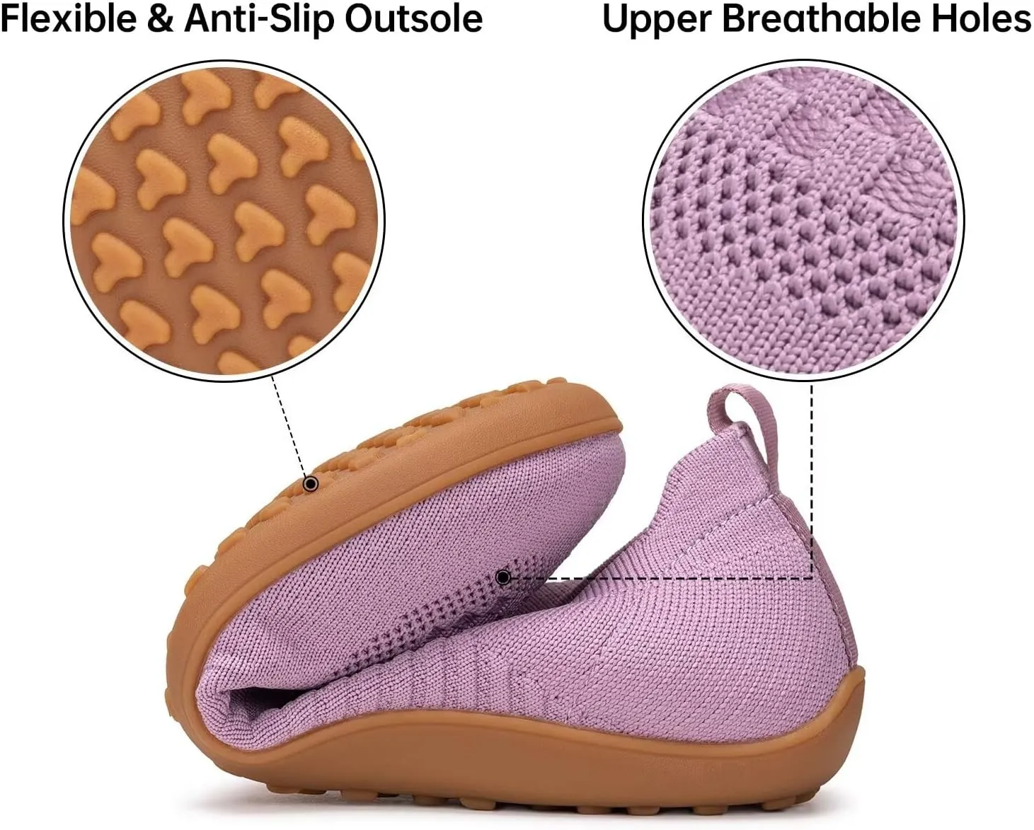 Frank Mully Womens Walking Shoes Wide Toe Box Barefoot Shoes Knitted Fashion Sneaker with Arch Support