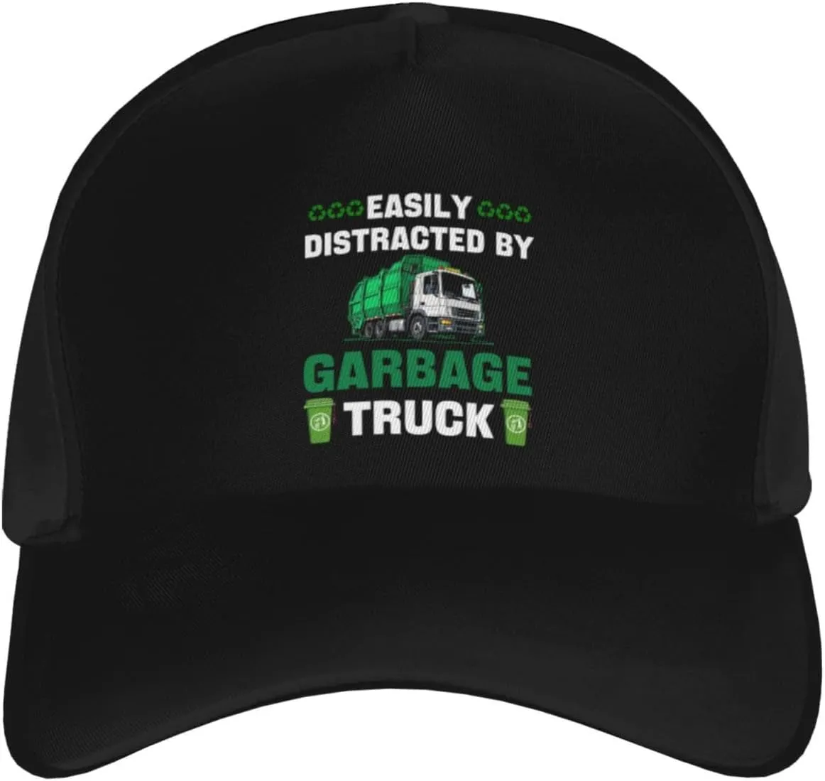 Garbage Day is My Favorite Day Funny Garbage Truck Baseball Hats for Men and Women Adjustable Trucker Hat Adult Baseball Cap