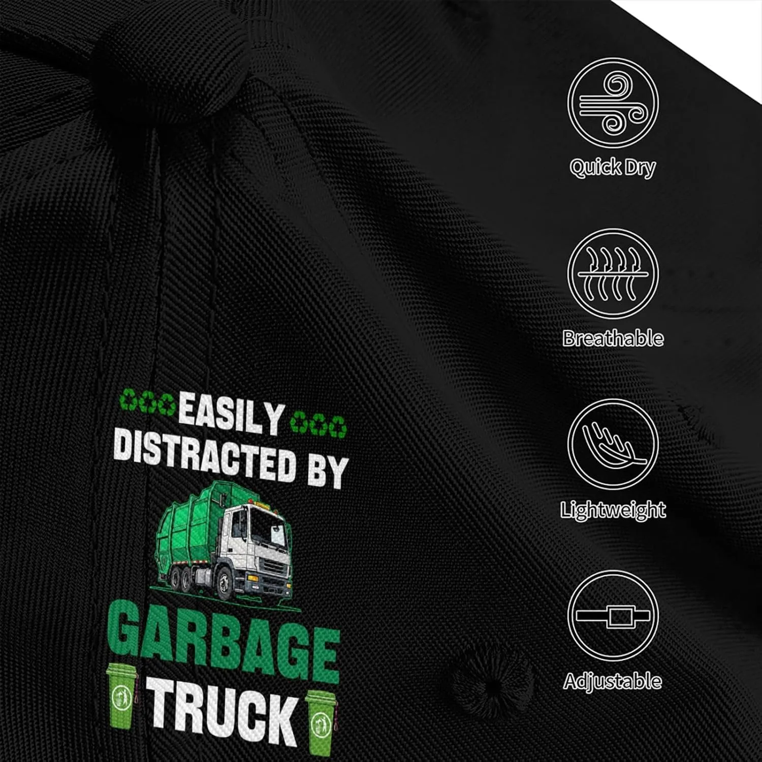 Garbage Day is My Favorite Day Funny Garbage Truck Baseball Hats for Men and Women Adjustable Trucker Hat Adult Baseball Cap