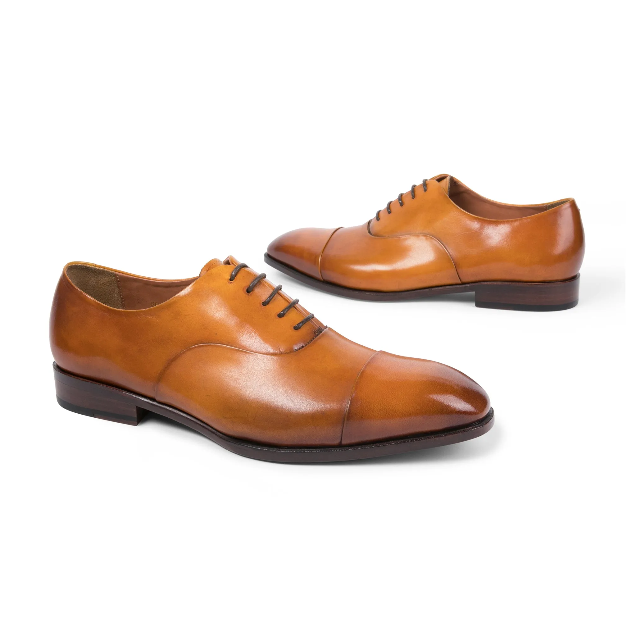 Genoa Cap-Toe Oxford // Tan