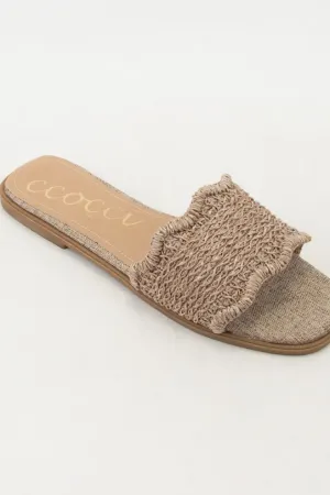 Giselle Scallop Edge Sandal Taupe