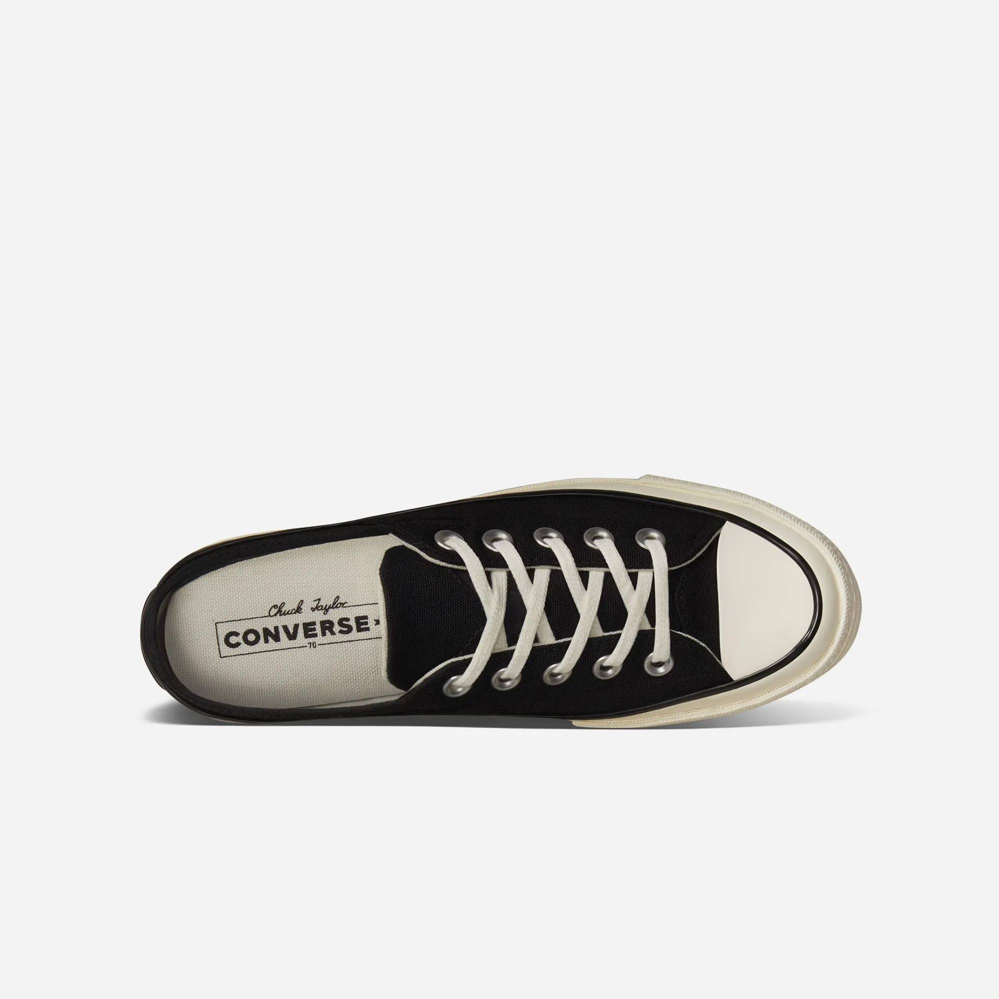 Giày Thời Trang Unisex Converse Chuck 70 Mule Recycled Canvas - Đen