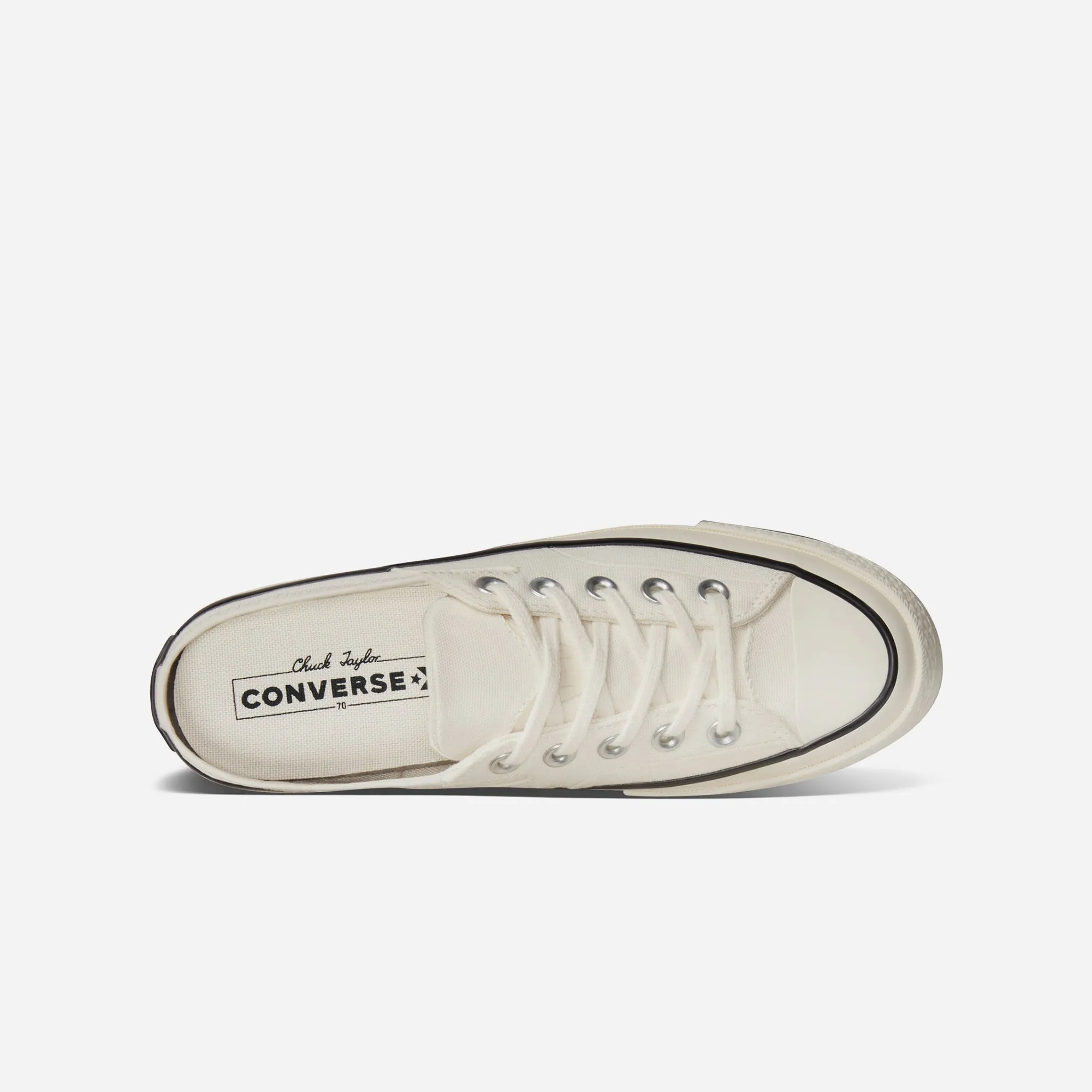 Giày Thời Trang Unisex Converse Chuck 70 Mule Recycled Canvas - Trắng