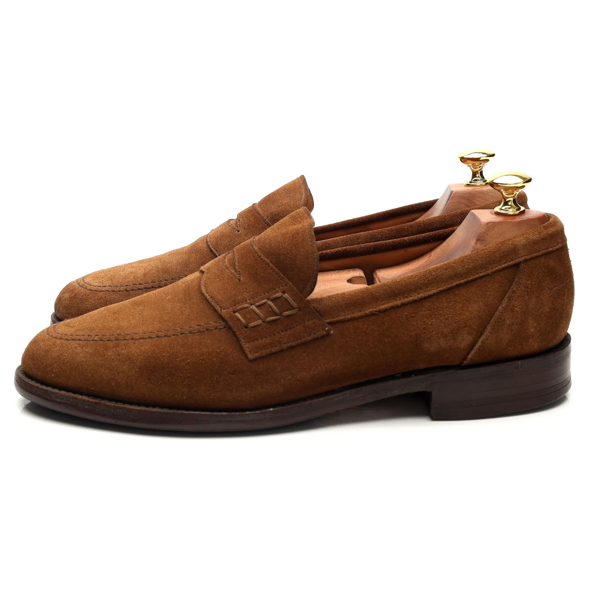 Gordon Scott 'Bardon' Snuff Brown Suede Loafers UK 9.5 E