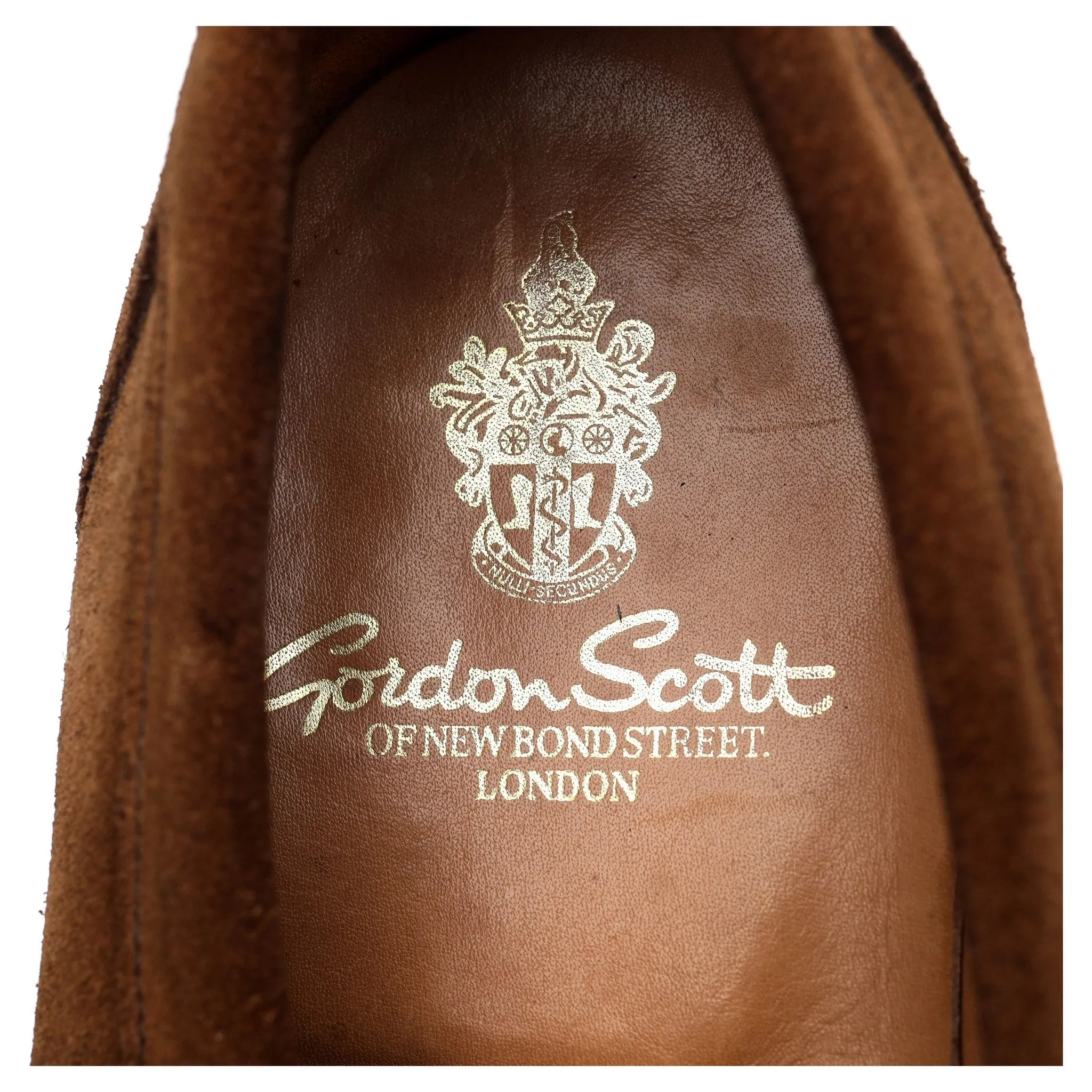 Gordon Scott 'Bardon' Snuff Brown Suede Loafers UK 9.5 E