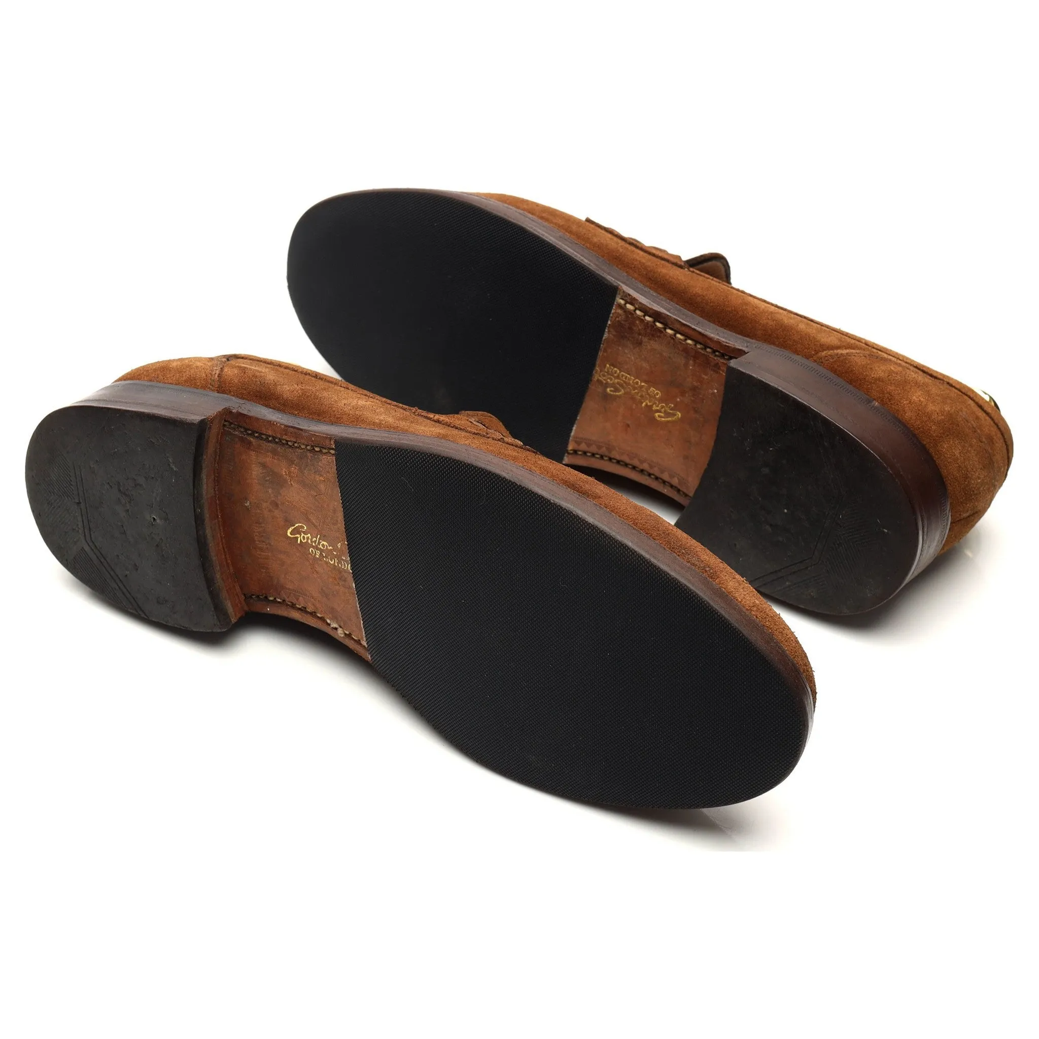 Gordon Scott 'Bardon' Snuff Brown Suede Loafers UK 9.5 E