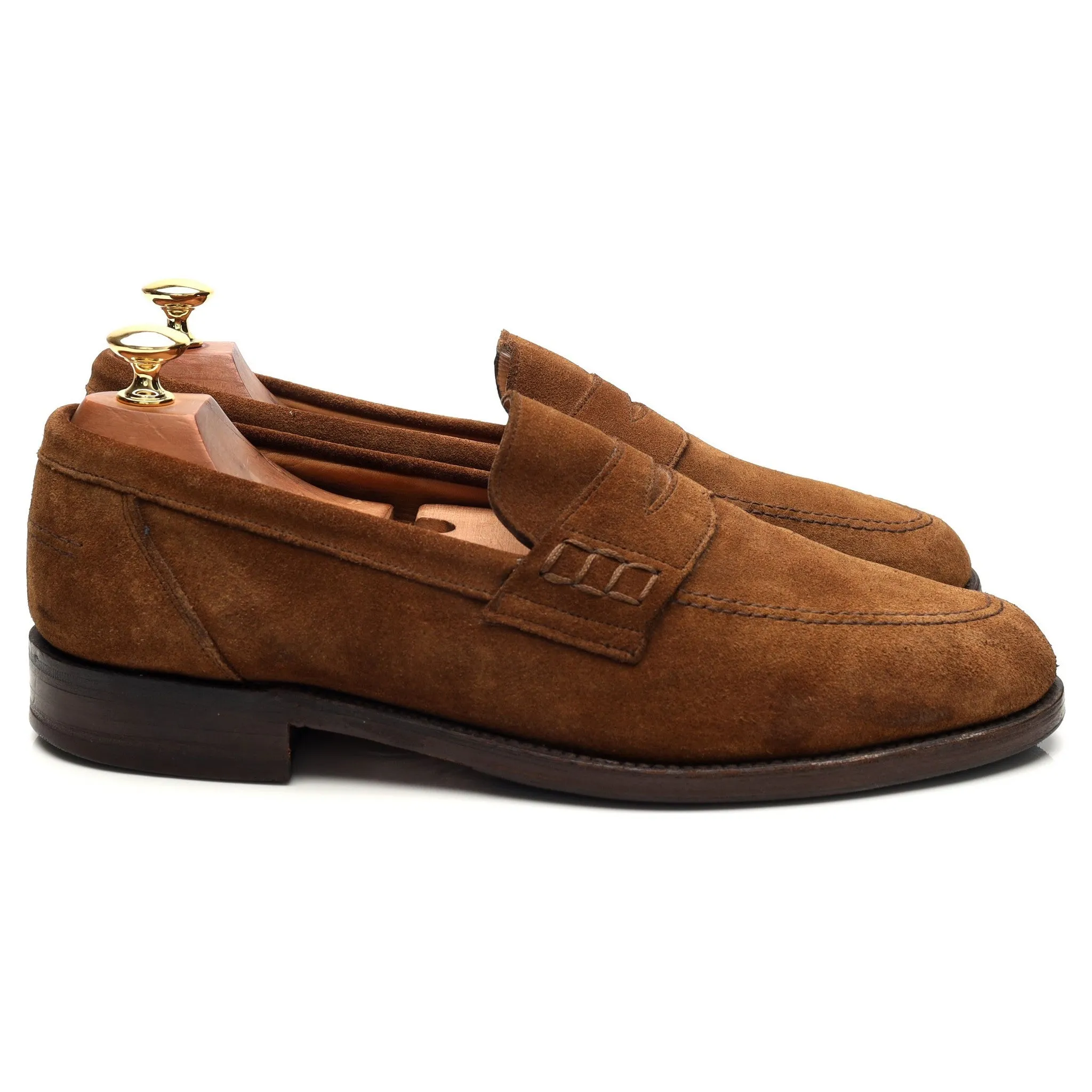 Gordon Scott 'Bardon' Snuff Brown Suede Loafers UK 9.5 E