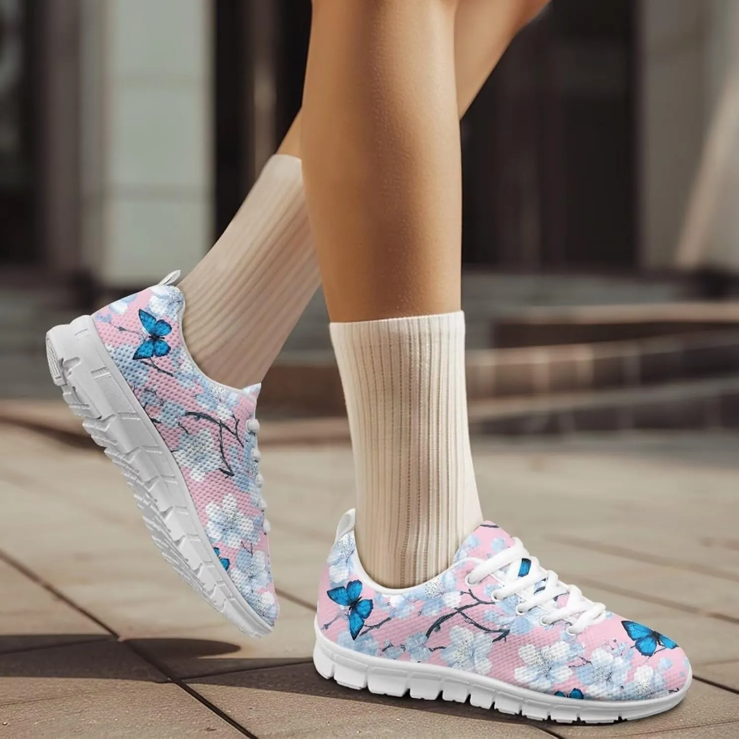 GOSTONG Women's Sneakers Breathable Mesh Road Running Shoes Non Slip Outdoor Athletic Tennis Gym Sneakers Walking Shoes US 5-12