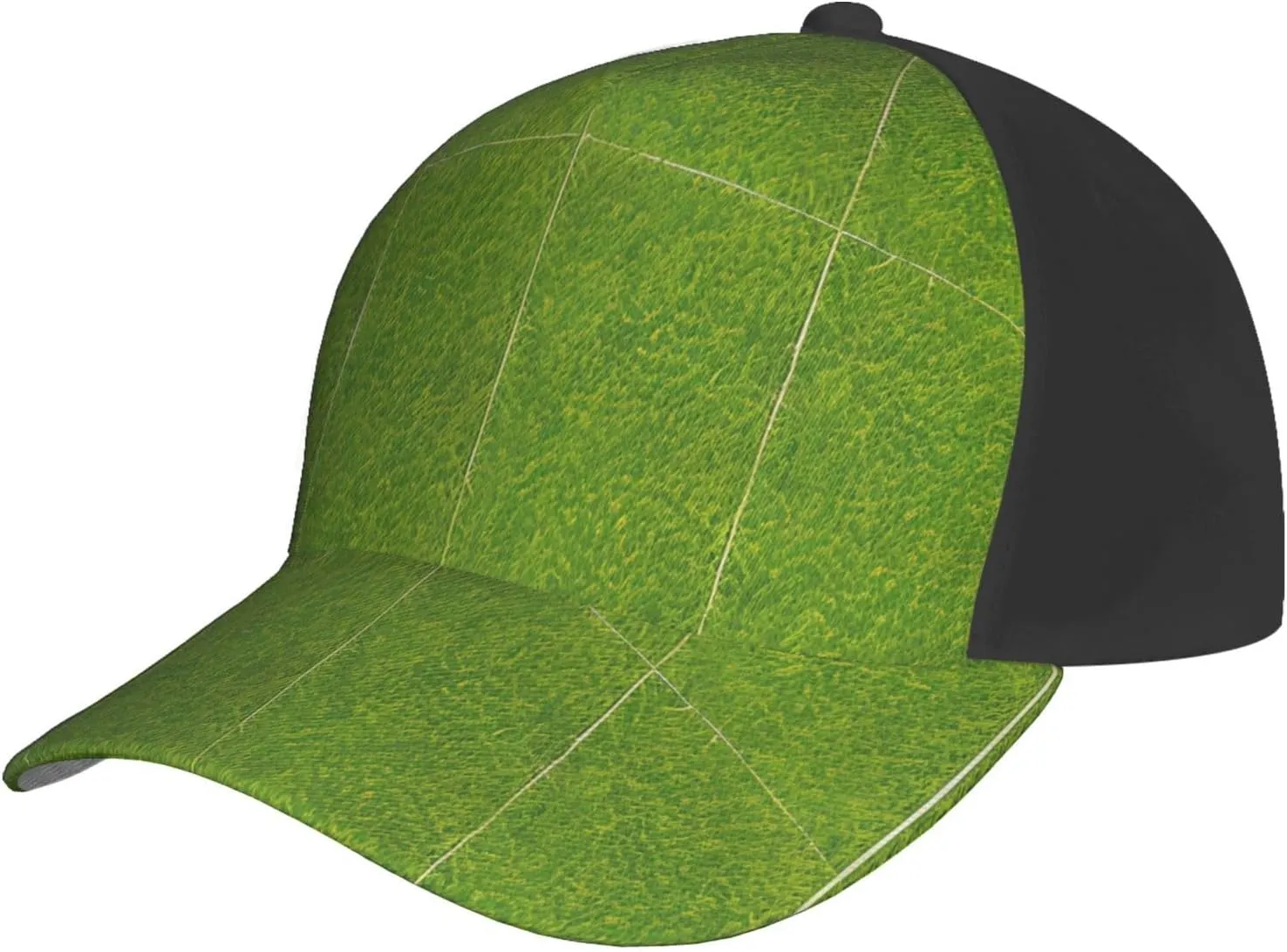 Green Grassland Print Baseball Cap for Men and Women – Adjustable, and Stylish Hat for Fitness, Running, Beach, Vacation